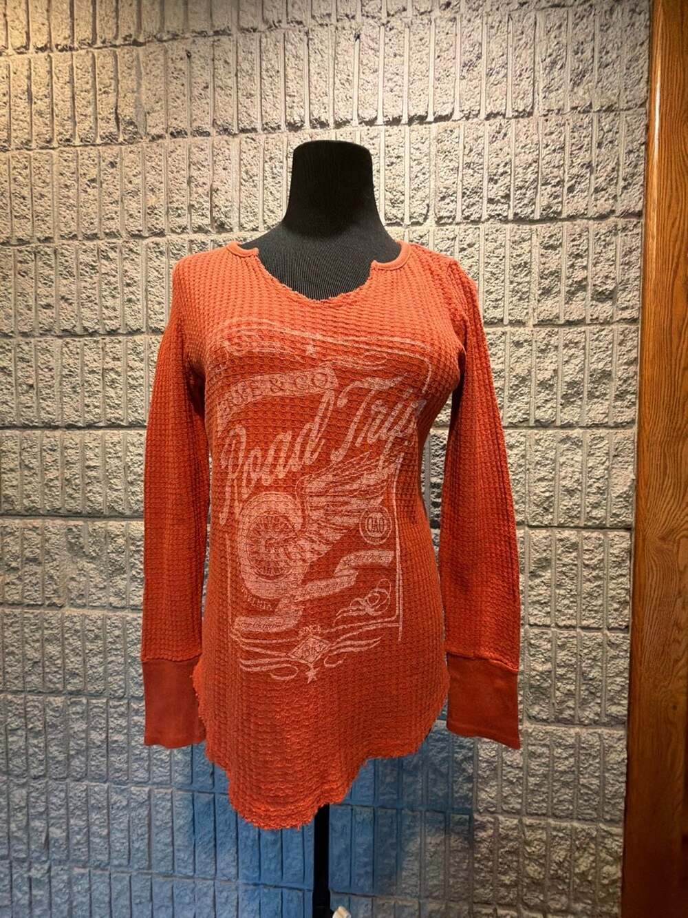 Frye And Co Road Trip Thermal Top Size M Rosewood